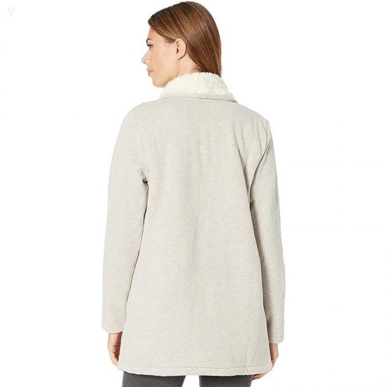 L.L.Bean 1912 Sherpa-Lined Cardigan Oatmeal Heather ID-HOcHBMAr