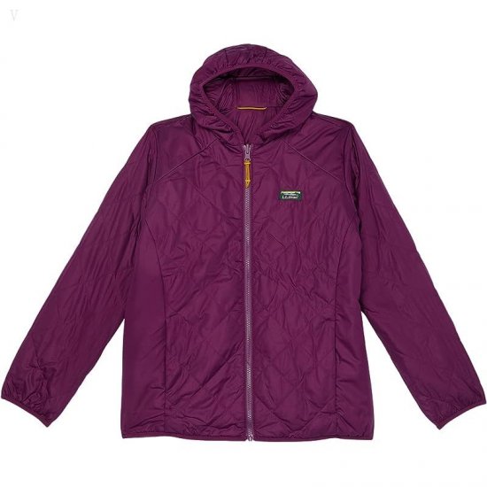 L.L.Bean Mountain Bound Reversible Hooded Jacket (Big Kids) Plum Grape/Magenta Haze ID-2dCSwgHG
