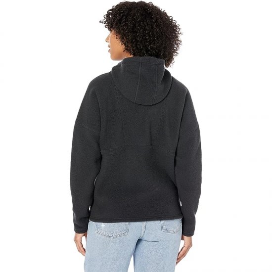 L.L.Bean Katahdin Fleece 1/2 Zip Hooded Pullover Black ID-JZlRHt5L