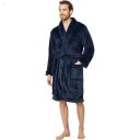L.L.Bean Wicked Plush Robe Regular Navy ID-No5jJs6F