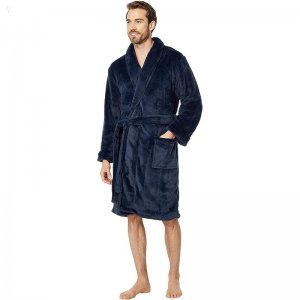 L.L.Bean Wicked Plush Robe Regular Navy ID-No5jJs6F