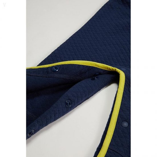 L.L.Bean Quilted Romper (Infant) Nautical Navy ID-BF7Rpakh
