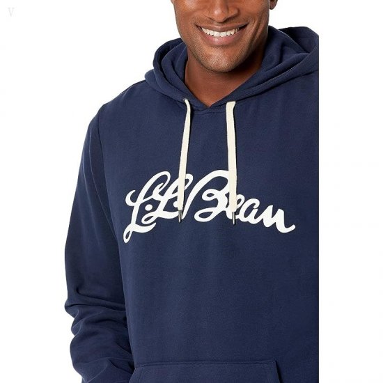 L.L.Bean 1912 Sweatshirt Hooded Logo - Tall Classic Navy ID-KXq4IJrm