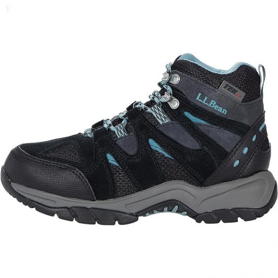 L.L.Bean Trail Model Hiker Water Resistant (Toddler/Little Kid/Big Kid) Black/Silver Blue ID-um4oPs3N