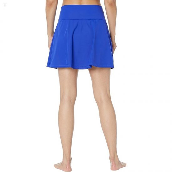 L.L.Bean Slimming Swimwear Swim Skirt Cobalt ID-7FSZIGYQ