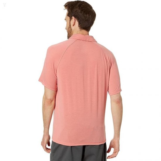 L.L.Bean Everyday SunSmart Polo Short Sleeve Mineral Red ID-98b1Dyf4