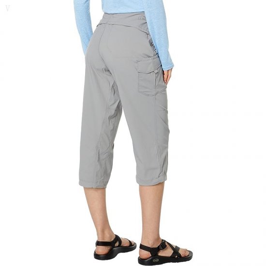 L.L.Bean Tropicwear Woven Capri Pants Frost Gray ID-EOp8XD5q