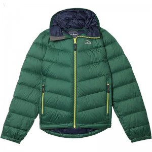 L.L.Bean Ultralight 650 Down Jacket (Big Kids) Camp Green ID-JuYwaNXM
