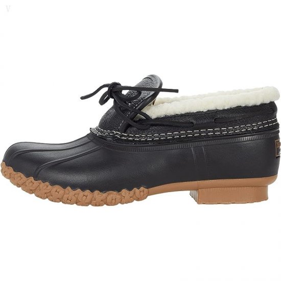 L.L.Bean Rubber Moc Sherpa Lined Primaloft Black/Black/Toasted Coconut ID-8vg7GpEU