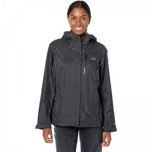 L.L.Bean Petite Trail Model Rain Jacket Black ID-lO8brQfu