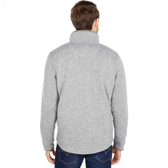 L.L.Bean Sweater Fleece Full Zip Jacket Grey Heather ID-VJ9UOc7O