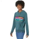 L.L.Bean Petite Bean's Cozy Camp Hoodie Graphic Spruce Heather Colorbars ID-W6mpZKne