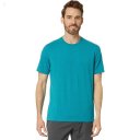 L.L.Bean Comfort Stretch Pima Short Sleeve Tee Shirt Deep Azure Heather ID-GrD5LAiL
