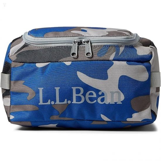 L.L.Bean Personal Organizer Toiletry Kit (Little Kids/Big Kids) Ocean Blue Camo ID-3v69XuNB