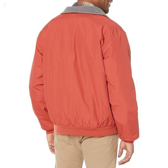 L.L.Bean Warm-Up Jacket Regular Rust Orange ID-GzN1sGl3