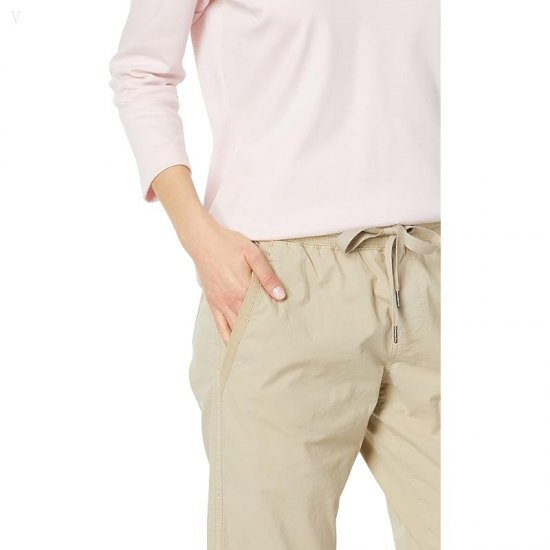 L.L.Bean Ripstop Pull-On Capri Pants Sandbar ID-CKR7IW4U