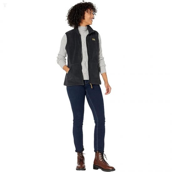 L.L.Bean Mountain Classic Fleece Vest Black ID-59XOM6e1