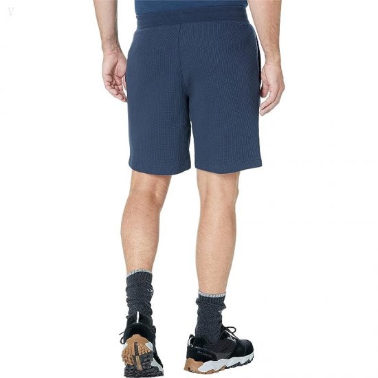 L.L.Bean Comfort Waffle Lounge Shorts Navy ID-QicUdeEM