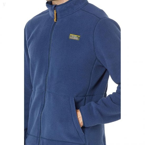 L.L.Bean Mountain Classic Fleece Jacket Nautical Navy ID-vElTWuek
