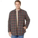 L.L.Bean Sherpa Lined Scotch Plaid Shirt Long Sleeve Regular Grey Stewart ID-10hMlScp