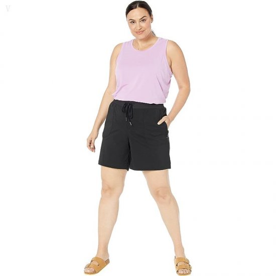 L.L.Bean Plus Size Vista Camp Shorts 7\\ Classic Black ID-hEK7Q40J