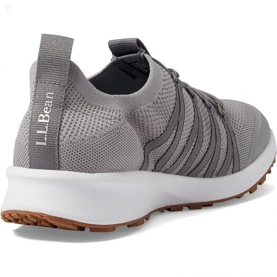 L.L.Bean Active Sport Shoe Knit Lace-Up Frost Gray ID-A8y170st