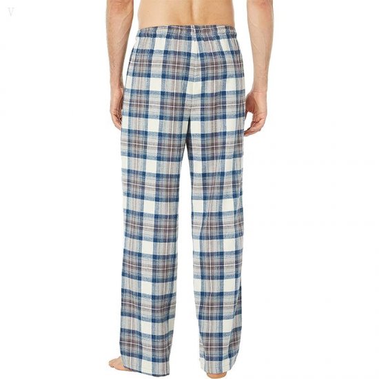 L.L.Bean Scotch Plaid Flannel Sleep Pants Regular Indigo Tartan ID-zet8urjn