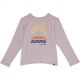 L.L.Bean Everyday Sun Smart Long Sleeve Tee (Little Kids) Light Mauve Geo ID-9FKk5rur