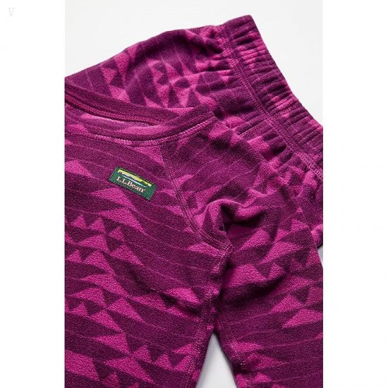 L.L.Bean Fitness Fleece Long Sleeve Tee/Pants Set Print (Toddler) Plum Grape/Mountain Print ID-zvSdoIDC