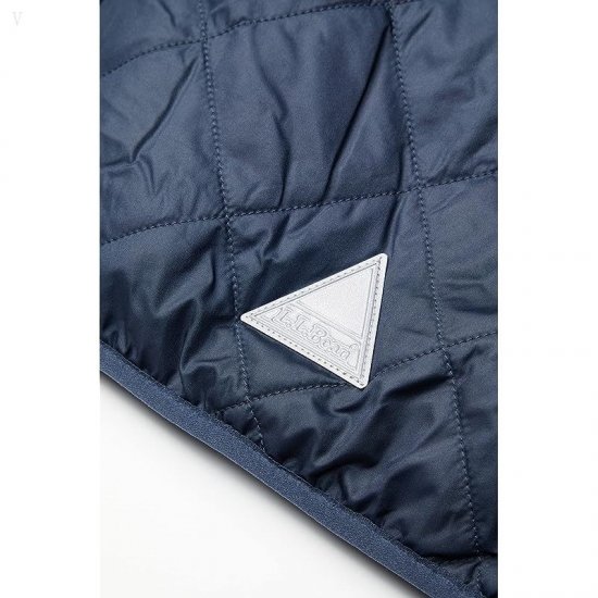 L.L.Bean Mountain Bound Reversible Hooded Jacket (Big Kids) Carbon Navy/Soapstone ID-dS1FsKCL