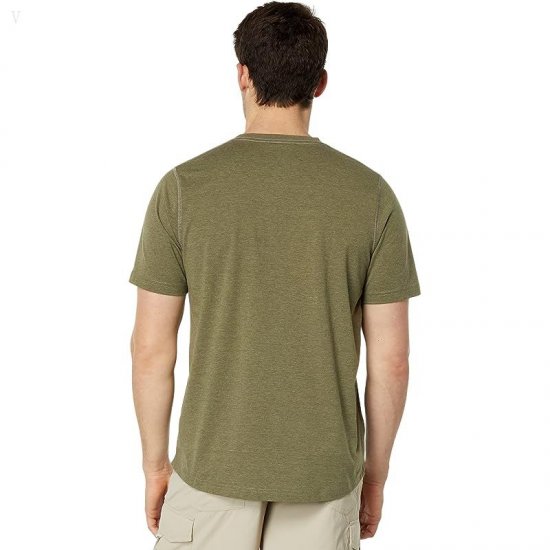 L.L.Bean Insect Shield Field Tee Short Sleeve Regular Kelp Green ID-fItjKYPW