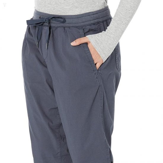 L.L.Bean Ripstop Pull-On Capri Pants Carbon Navy ID-bWrkGila