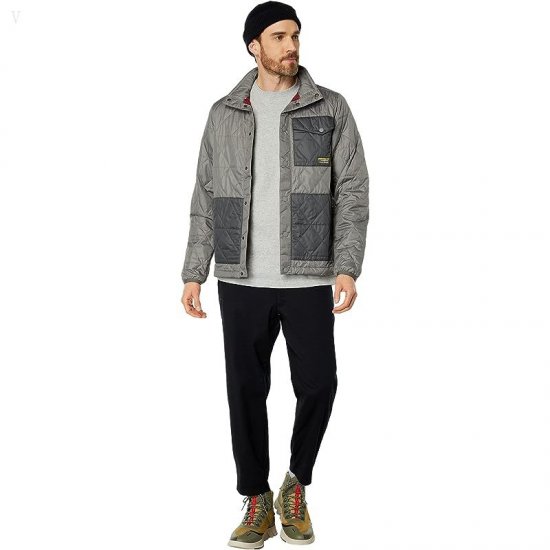 L.L.Bean Katahdin Insulated Shirt Jacket Regular Graphite/Shale Gray ID-aIJnNKiV