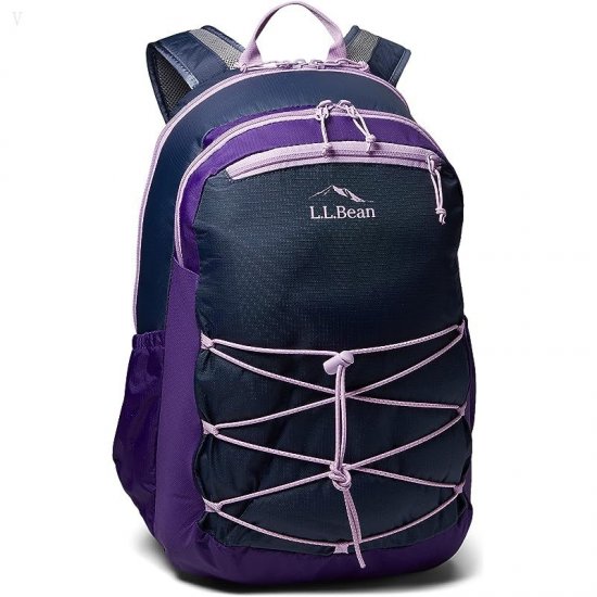 L.L.Bean 30 L Comfort Carry Laptop Pack Carbon Navy/Rich Purple ID-MK2Mqqqx