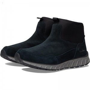 L.L.Bean Snow Sneaker 5 Boot Ankle Pull-On Water Resistant Insulated Black/Black ID-9pKs6lzn