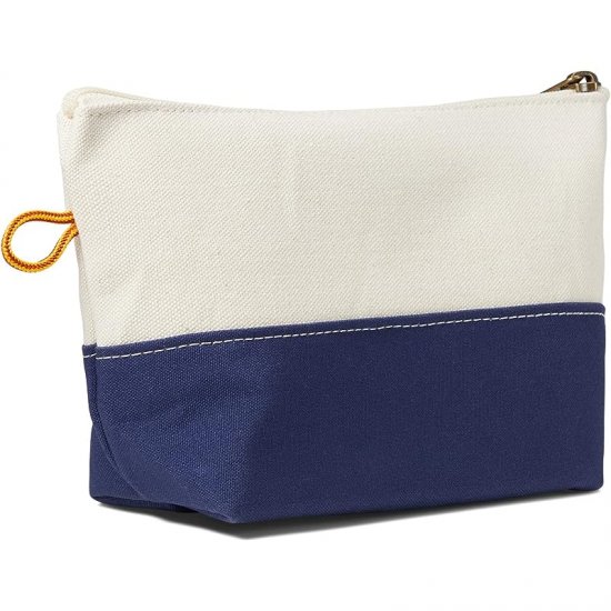 L.L.Bean Maine Canvas Zip Pouches Blue ID-xsasJDOx