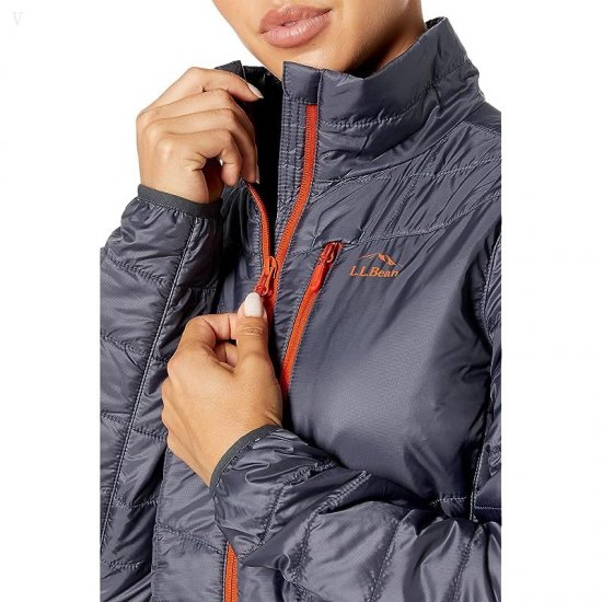 L.L.Bean Primaloft Packaway Jacket Gunmetal Gray ID-J5PjglqH