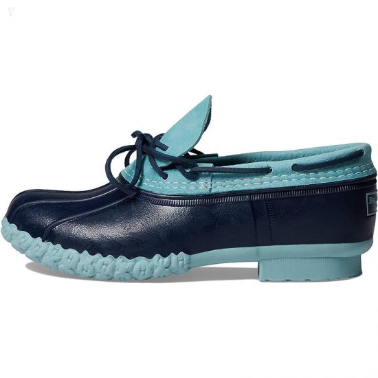 L.L.Bean Rubber Moc Smoky Blue/Bright Navy/Smoky Blue ID-Mr990p0p