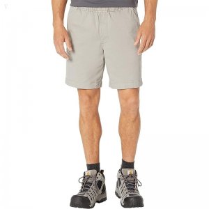 L.L.Bean Lakewashed Stretch Pull-On Khaki Shorts Mineral Gray ID-Ea6QK37s