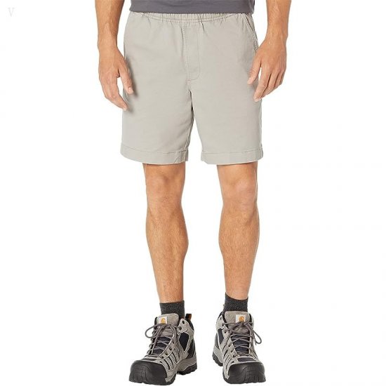 L.L.Bean Lakewashed Stretch Pull-On Khaki Shorts Mineral Gray ID-Ea6QK37s