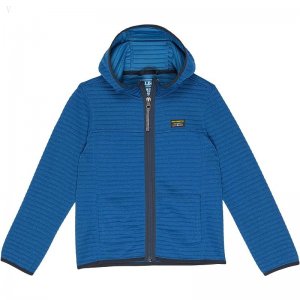 L.L.Bean Airlight Full Zip Color-Block (Big Kids) Marine Blue ID-SdJ4P5mz
