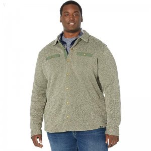L.L.Bean Sweater Fleece Shirt Jacket - Tall Eucalyptus ID-ePSbRldh