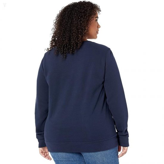 L.L.Bean 1912 Crew Neck Sweatshirt Logo Classic Navy Collegiate Logo ID-ihsgU9pQ