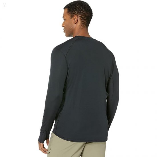 L.L.Bean Lightweight Base Layer Crew Long Sleeve Black ID-j78G1d4d