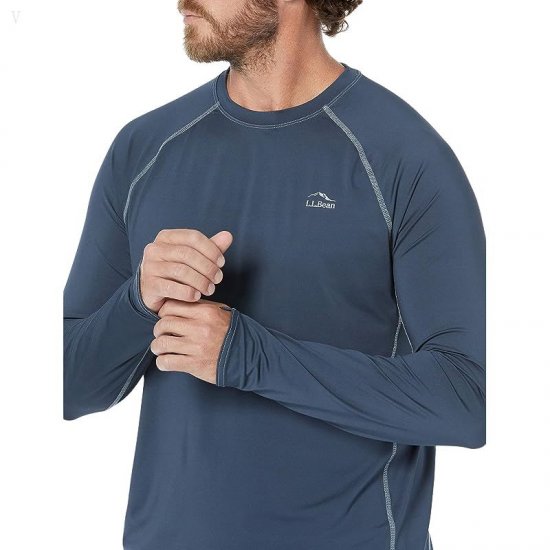 L.L.Bean Swift River Cooling Rashguard Regular Carbon Navy ID-bZ6gRjlL