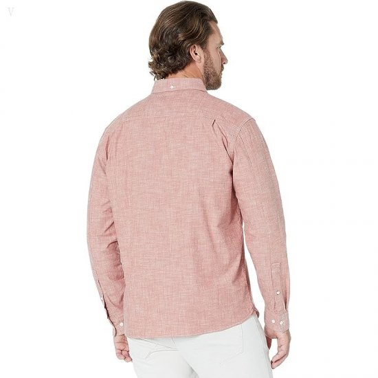L.L.Bean Comfort Stretch Chambray Shirt Long Sleeve Traditional Fit Pale Sienna ID-awMlCnDK