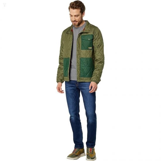 L.L.Bean Katahdin Insulated Shirt Jacket Regular Deep Olive/Rain Forest ID-iPm0iUm1