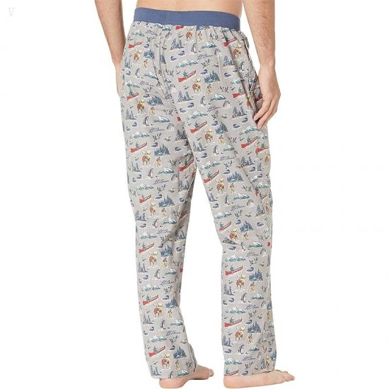 L.L.Bean Camp Pajamas Set Regular Vintage Indigo ID-ynxiGX3t