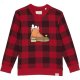 L.L.Bean L.L.Bean X Peanuts Crew Sweatshirt Printed (Little Kids) Deep Red Buffalo ID-UA9R6t2O