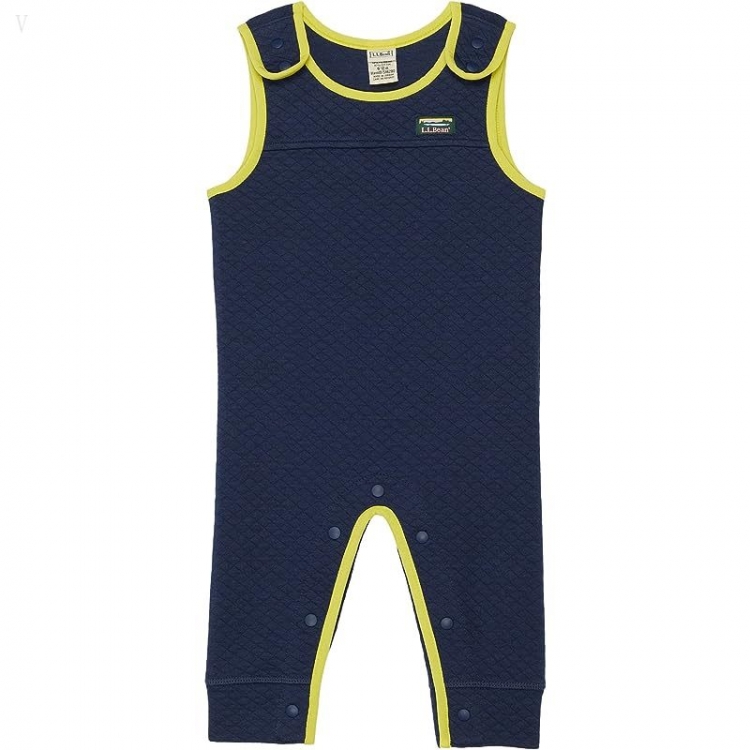 L.L.Bean Quilted Romper (Infant) Nautical Navy ID-BF7Rpakh - Click Image to Close